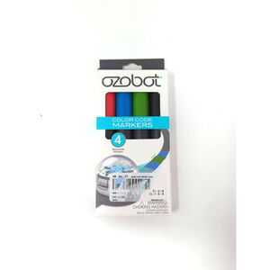 Ozobot Color Code Markers 4-Pack Red Green Blue Black Washable